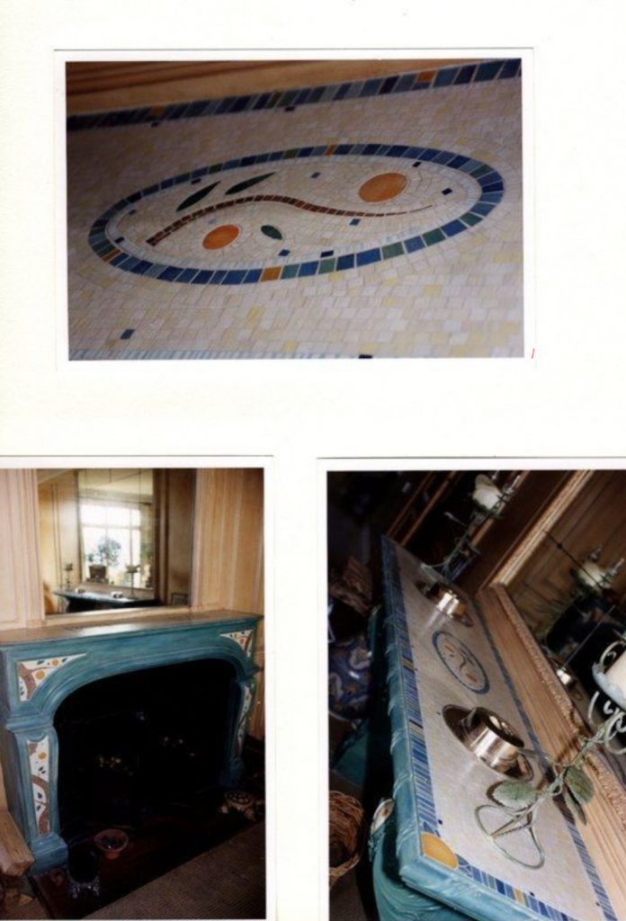 Mosaïque d’essence de bois